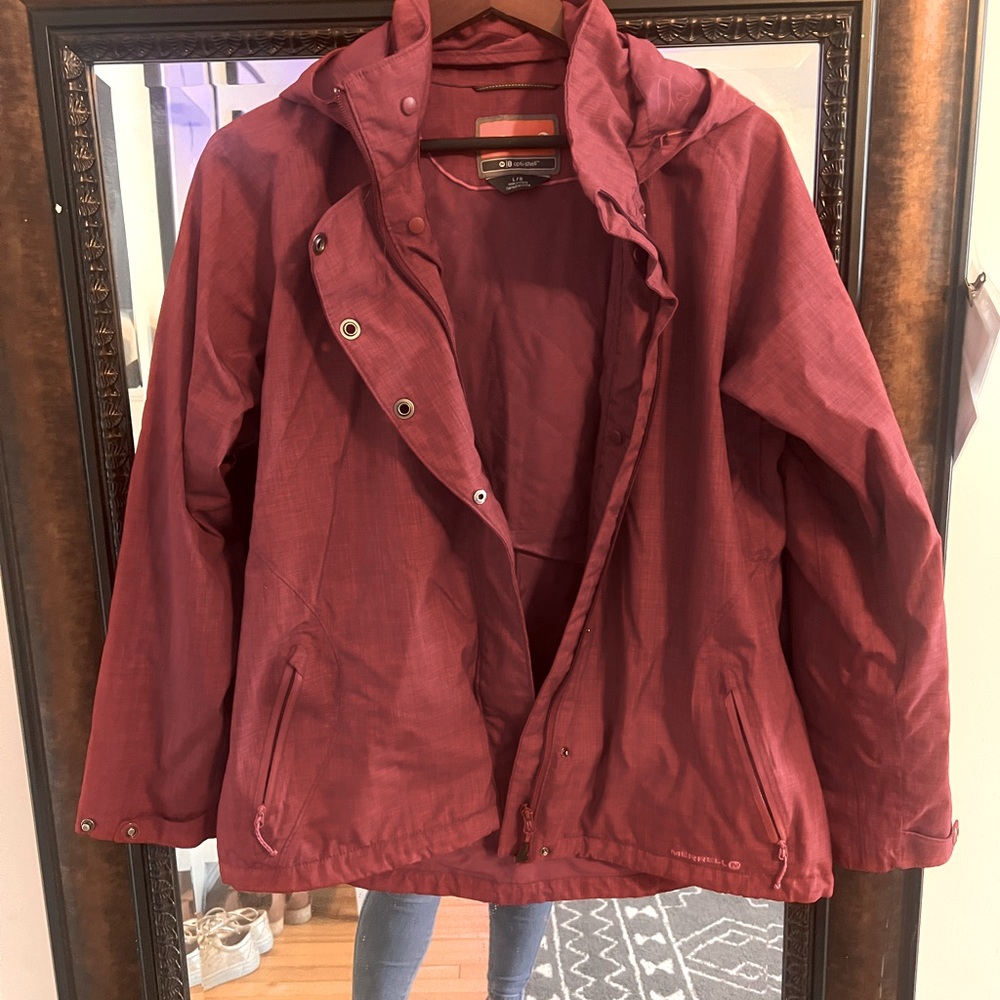 Merrell Opti Shell Jacket Maroon Size Large Womens